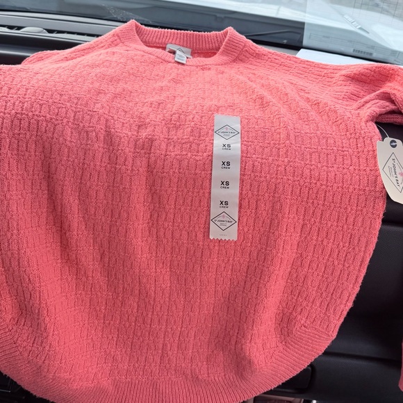 St. John's Bay Vibrant Coral Knit Sweater - Picture 2 of 5